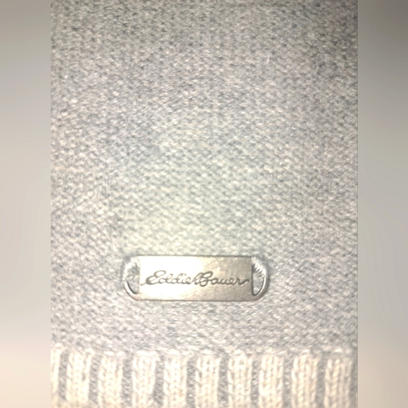 Eddie Bauer Gray Hooded Long Sleeve Sweater Size Small Petite - Picture 5 of 11